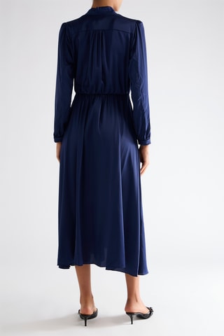 Robe midi - Bleu marine