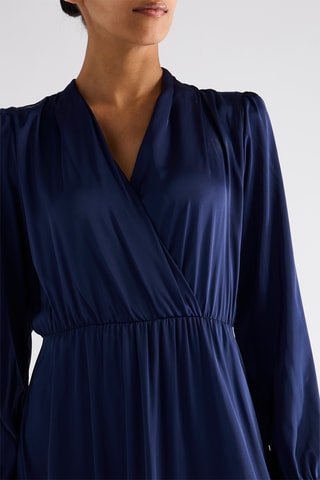 Robe midi - Bleu marine
