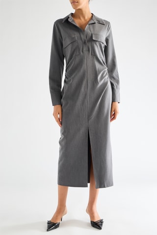 Robe midi - Gris