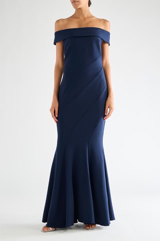 Robe longue - Bleu marine