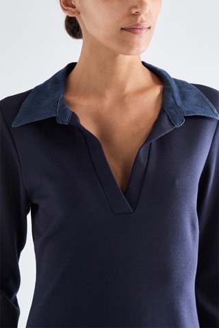 Robe droite - Bleu marine