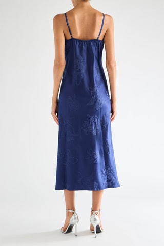 Robe midi - Bleu marine