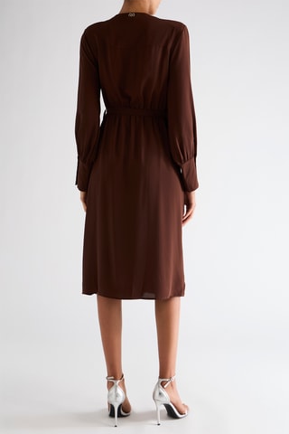 Robe portefeuille - Marron