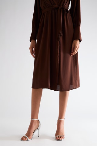 Robe portefeuille - Marron