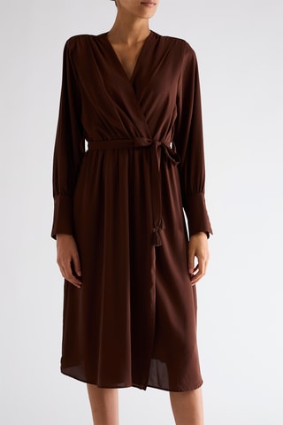 Robe portefeuille - Marron