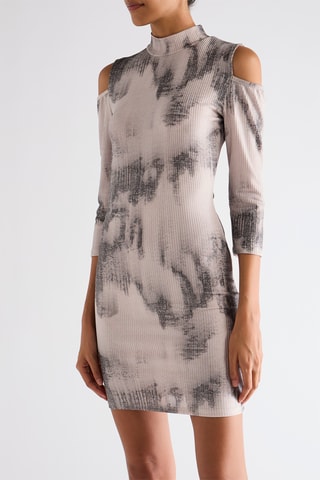 Robe fourreau - Beige