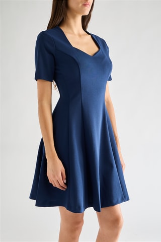 Robe patineuse - Bleu marine