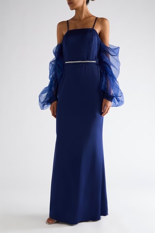 Robe longue - Bleu marine