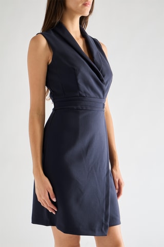 Robe portefeuille - Bleu marine