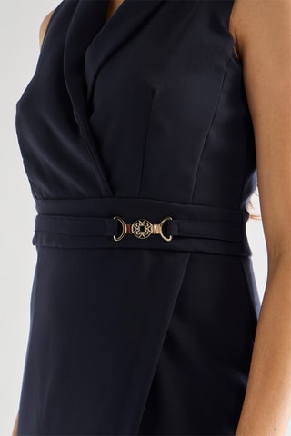 Robe portefeuille - Bleu marine