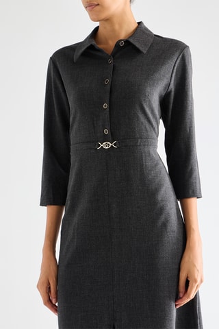 Robe midi - Gris foncé