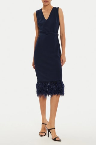 Robe fourreau - Bleu marine