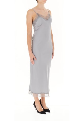 Robe longue - Gris clair
