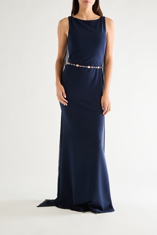 Robe longue - Bleu marine