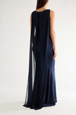 Robe longue - Bleu marine