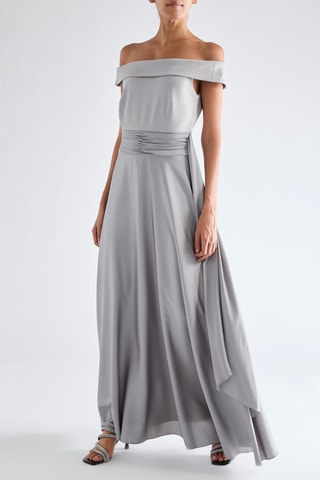 Robe longue - Gris clair