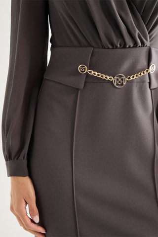 Robe fourreau - Gris