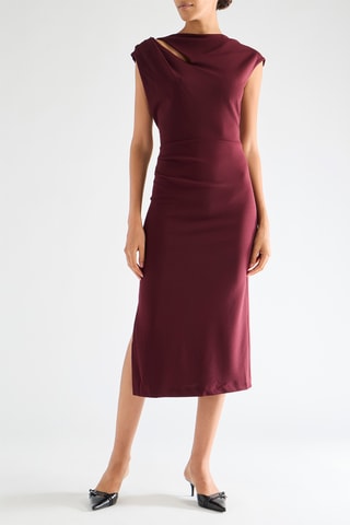 Robe midi - Bordeaux