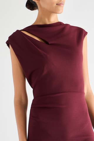 Robe midi - Bordeaux