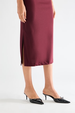 Robe midi - Bordeaux