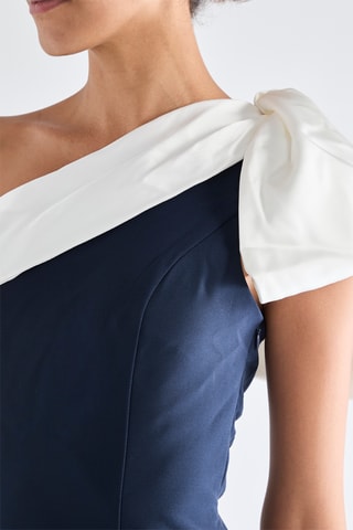 Robe asymétrique - Bleu marine