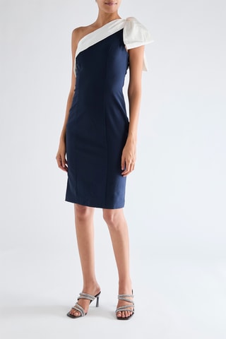 Robe asymétrique - Bleu marine