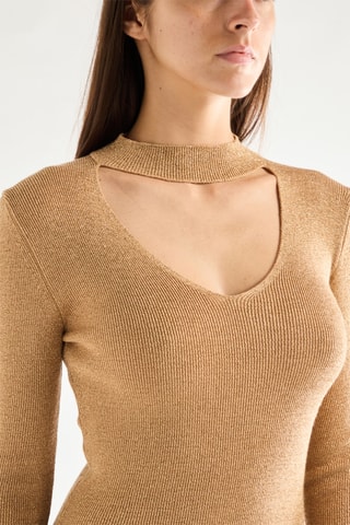 Robe fourreau - Beige