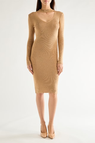 Robe fourreau - Beige