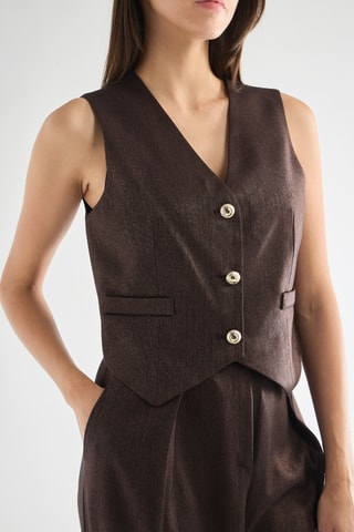 Gilet de costume - Marron