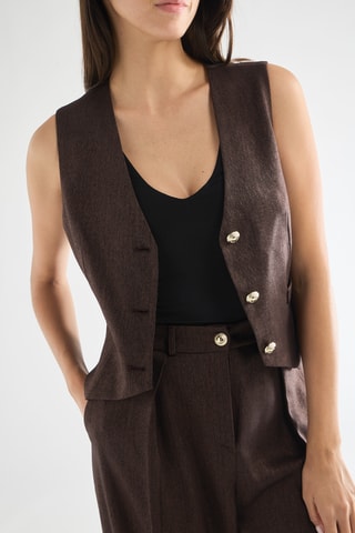 Gilet de costume - Marron