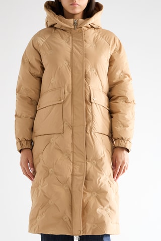 Doudoune longue - Beige