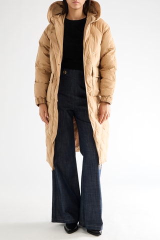 Doudoune longue - Beige