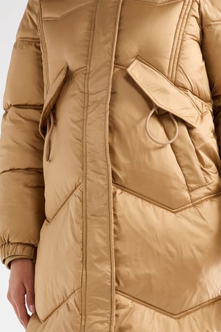 Doudoune longue - Beige