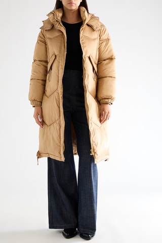 Doudoune longue - Beige