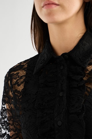 Chemisier en dentelle - Noir