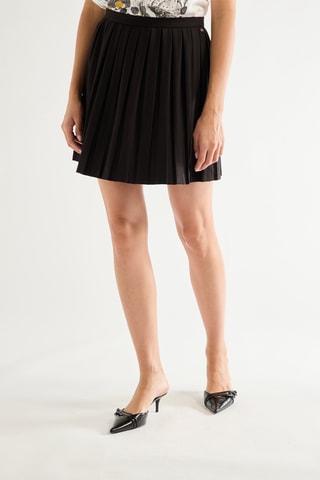 Jupe plissée taille haute - Noir