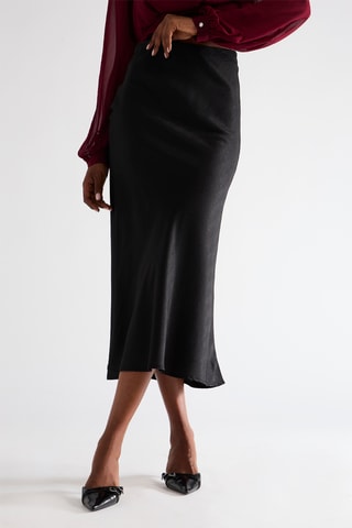 Jupe midi - Noir