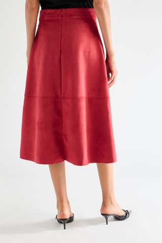 Jupe midi - Bordeaux