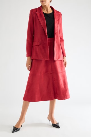 Jupe midi - Bordeaux