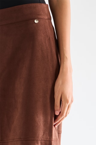 Jupe midi - Marron
