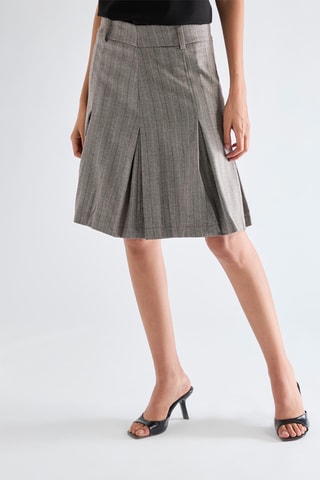Jupe plissée - Gris
