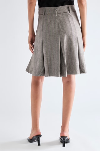 Jupe plissée - Gris
