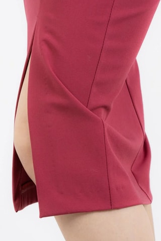 Jupe fourreau taille haute - Bordeaux