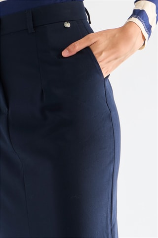 Jupe midi - Bleu marine