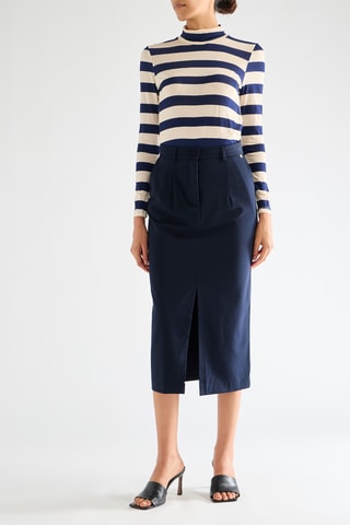 Jupe midi - Bleu marine