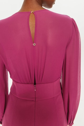 Jupe droite taille haute - Rose