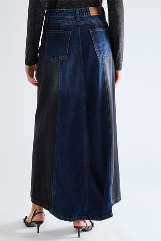 Jupe longue en jean - Bleu