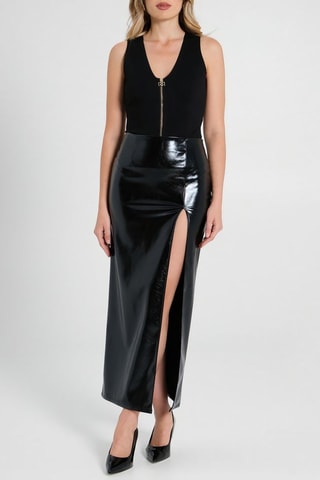 Jupe longue taille haute - Noir