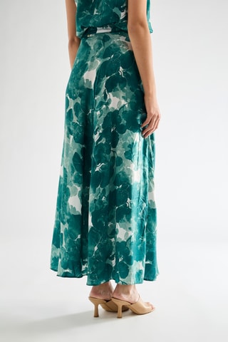 Jupe longue taille haute - Vert