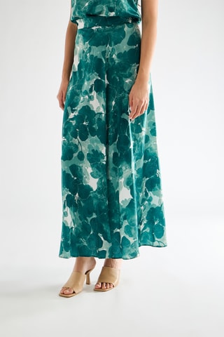 Jupe longue taille haute - Vert